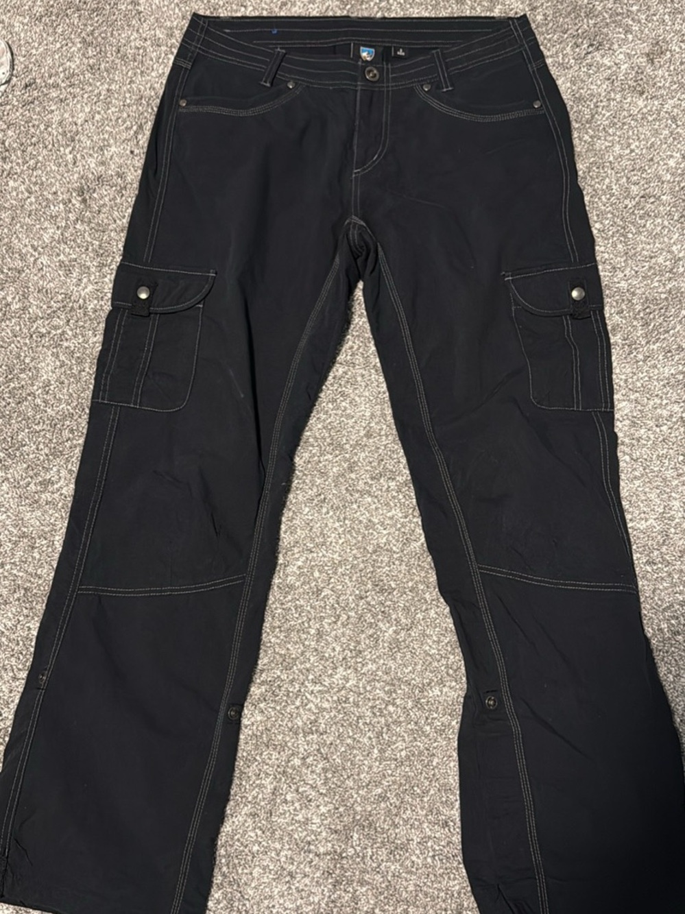 Kuhl Women’s Black Hiking Cargo Pants Size 8